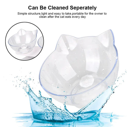 Ergonomic Double Pet Bowl Set – Non-Slip, Raised Stand for Dogs & Cats