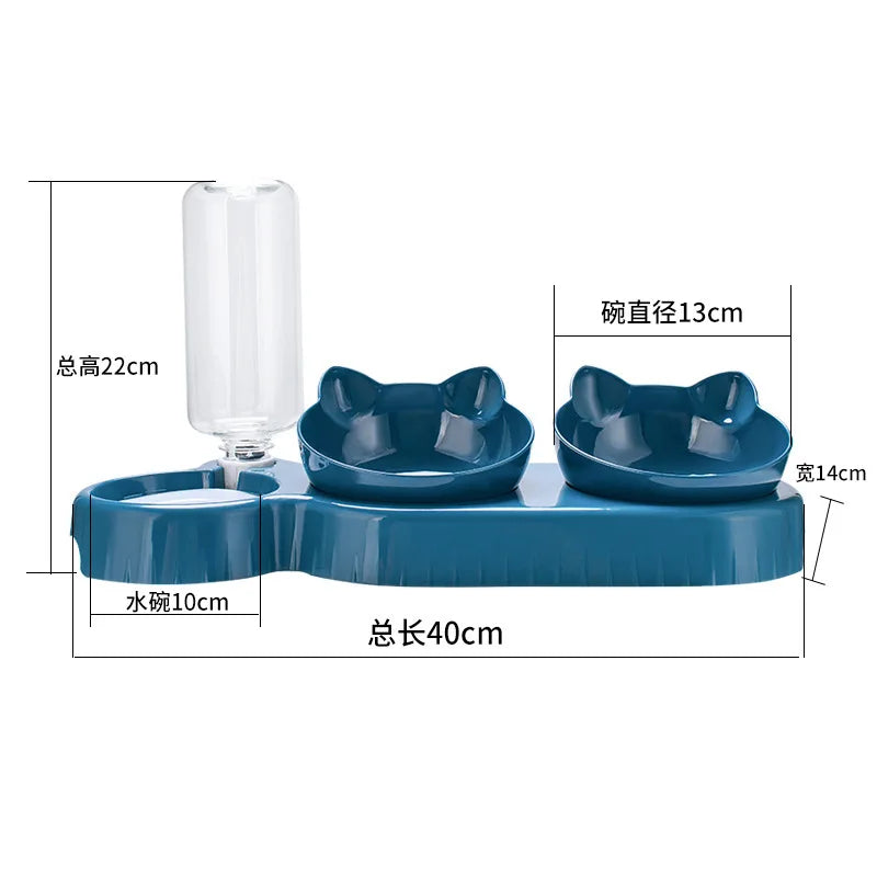500ml BPA Free Pet Water Bottle Replacement Automatic Feeder Accessories Leak Proof Clear Plastic Bowl for Puppy Kitten Cat Dog