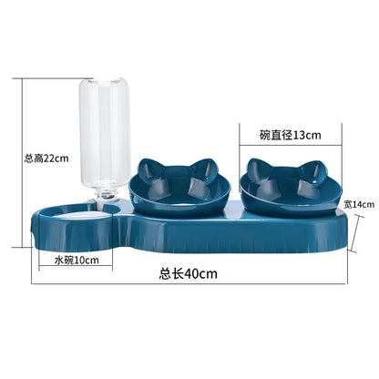 500ml BPA Free Pet Water Bottle Replacement Automatic Feeder Accessories Leak Proof Clear Plastic Bowl for Puppy Kitten Cat Dog